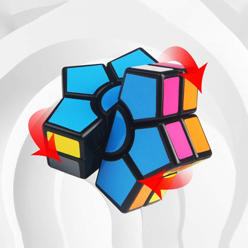 Cubo Hexagonal 2 Capas Sq Cube Creativo Mágico Rompecabezas Color De La Estructura