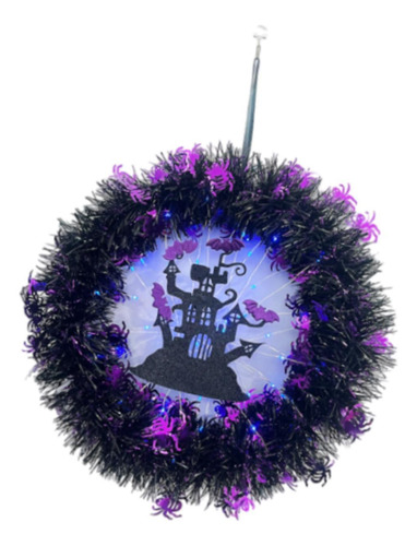 Decoração De Anel Floral De Guirlanda Artificial Brilhante