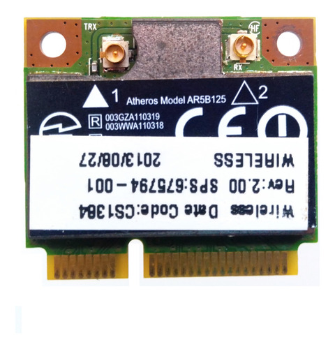 Tarjeta De Red Hp 245 G1 1000 Atheros Ar5b125 675794-001 (Usado)