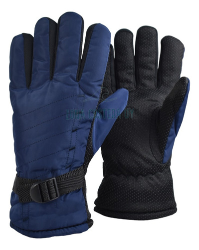 Guantes Impermeables Moto Termico Invierno Senderismo Azul