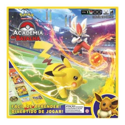 Jogo Tabuleiro Pokemon Academia Batalha Estampas Ilustradas Copag