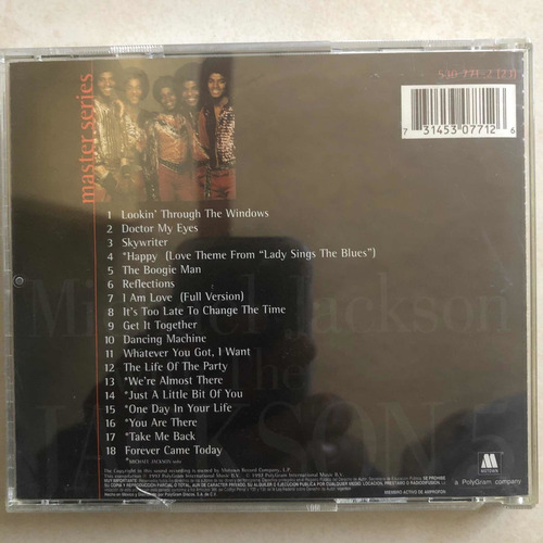 Michael Jackson With The Jackson 5 Cd Master Series (Usado)