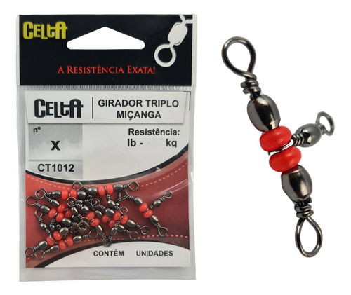 Girador Celta Triplo C/ Miçanga Nº 12x14 14,5kg - 10 Peças