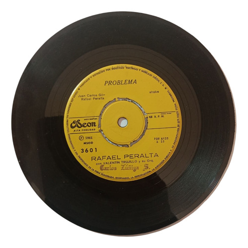 Vinilo Single De Rafael Peralta - Es La Hora Del Adios( W2 (Usado)