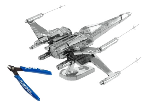 Pack Rompecabezas Metal 3d X Wing Fighter Star Wars +alicate