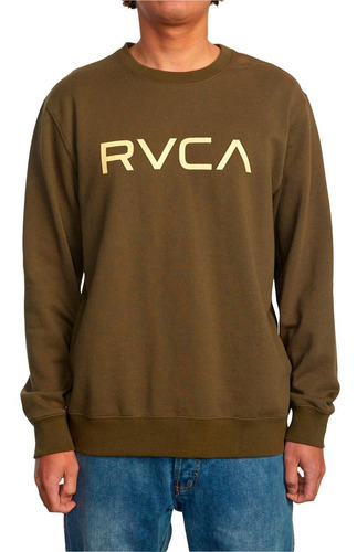 Polerón Hombre Big Rvca Crew Verde Rvca