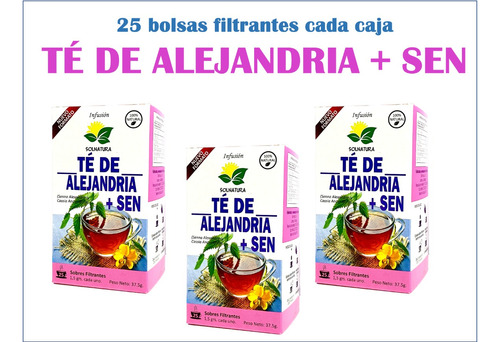 Té De Alejandria + Sen (75 Bolsas Filtrantes)/ Laxante