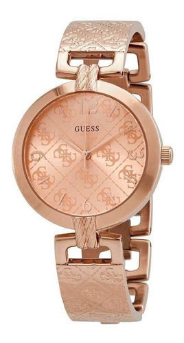 Reloj Guess W1228l3 Elegante Mujer Acero Original Color De La Correa Oro Rosa Color Del Bisel Oro Rosa Color Del Fondo Oro Rosa