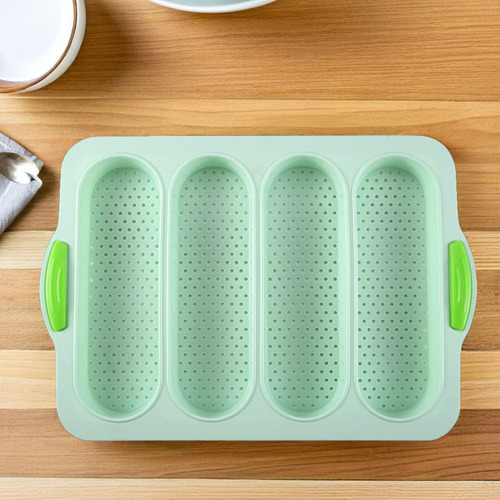 Molde De Silicona Para Hornear Baguette: Molde Antiadherente