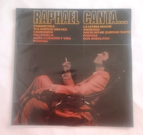 Lp Vinilo Disco Acetato Vinyl Raphael Canta Macondo Records