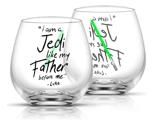 Vaso Sin Tallo 15 Onzas Juego De 2 Luke Skywalker