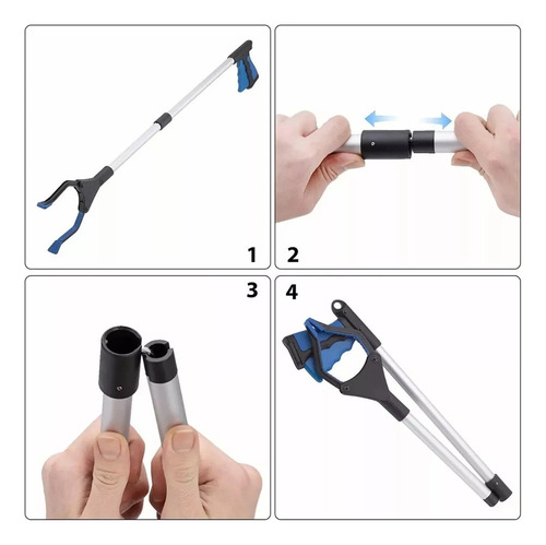 . Basura Reacher For Recoger Plegable Con Pinza Giratoria
