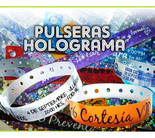 Cinta Pulsera  Con Broche Inviolable 15  Egresados Eventos