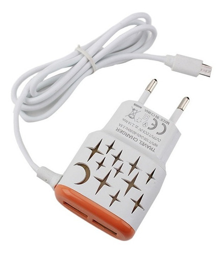 Cargador Celular 2 Puertos Usb 5g Cable Tipo C 3a