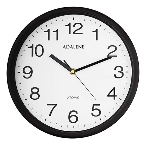Adalene Reloj De Pared Atómico Grande De 10 Pulgadas, Pant.
