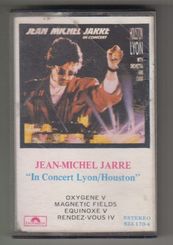 Jean Michel Jarre In Concert Lyon Cassete Uruguay 1987 Raro