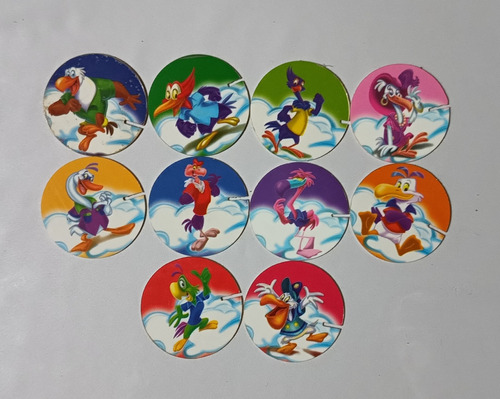 Lote 10 Tazos Aves Formis Diferentes