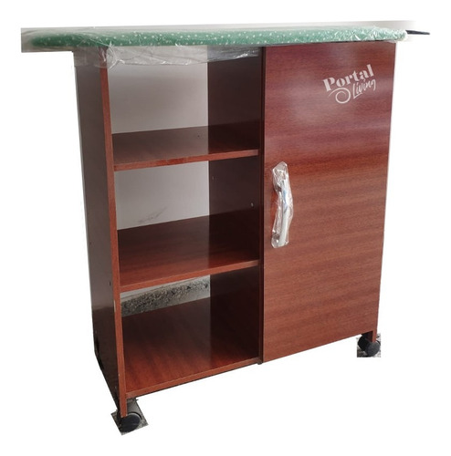 Organizador De Planchado 3 Estantes + Puerta Cedro