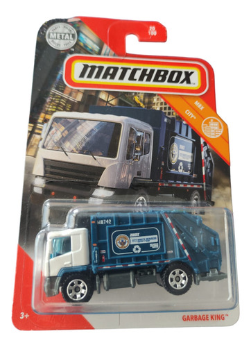 Auto Camión Matchbox Garbage King Basura