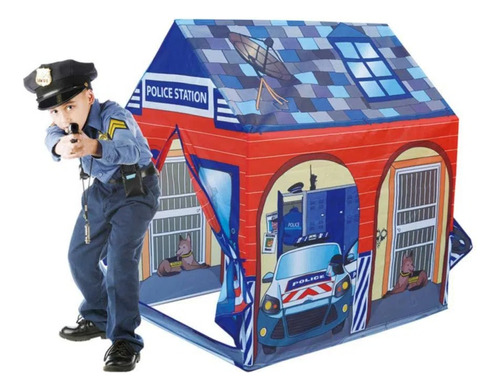 Carpa Infantil Estación De Policía 95x72x102 Cm- Mvd Hogar