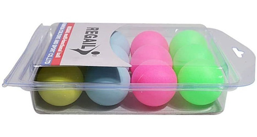 12pcs Tabla Pelota De Tenis, Ping-pong 5cm Color Bolas Bolas