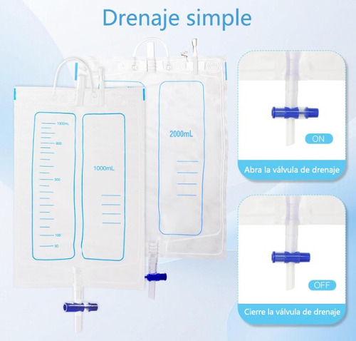 Bolsa Para Orinar Reutilizable 2000ml Urinarios Para Hombre