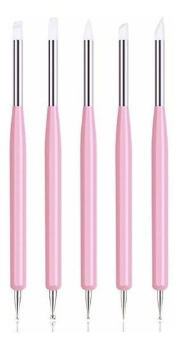 Equipo Para Decorar Uñas 5pcs Nail Art Dotting Tools Pen Dua