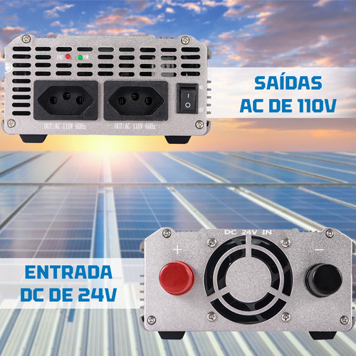 Inversor Tensão Veicular 3000w 24v Para 110v Modificada