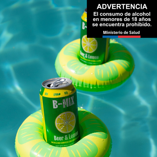 Pack 6 Cerveza Becker B-mix Limon 354cc