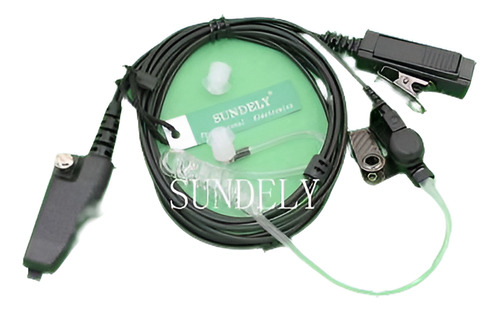 Sundely Vigilancia De 2 Cables Kit Auricular Auricular Para 