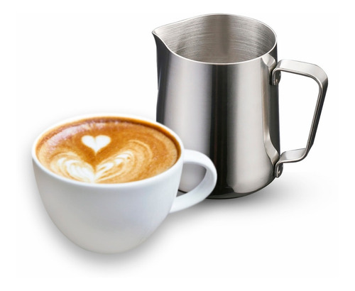 Jarra De Acero Inoxidable Para Espumar Leche Café 600ml