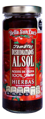 Tomate Deshidratado Bella Sun Luci En Aceite De Olivo 241g