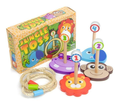 Juego Lanzamiento De Anillos Jungle Toss Brybelly 