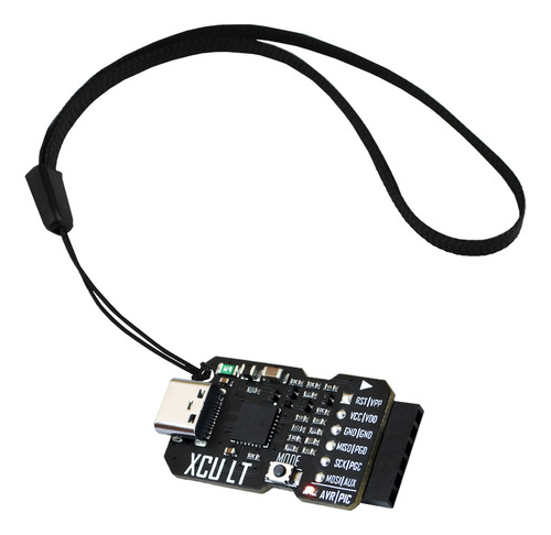Programador PIC AVR modelo XCU LT MICROSIDE MICROCHIP con USB-C, modo convertidor Serial UART COM, puerto ICSP, compatible con PIC, PIC32, dsPIC y AVR, incluye cable USB