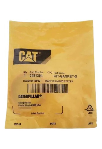 Caterpillar Kit Sellos Inyector 248-1394 2481394 3406e C15 