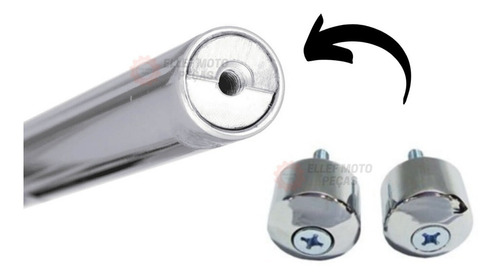Kit Guidon Cargo + Pesos Top Cromados 150 160 + Manoplas Par