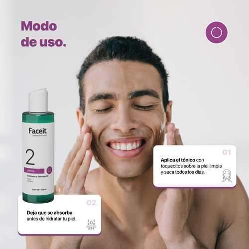 Imagen 3 de 9 de Ácido Glicólico Unificante Aclarante Tónico 180 Ml Faceit