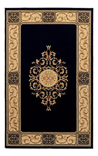 Elegante Colección Medallón Superior, Alfombra De 8 X 10, Al