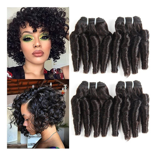 Molefi 4 Manojos De Cabello Humano Brasileo Con Ondas Funmi,