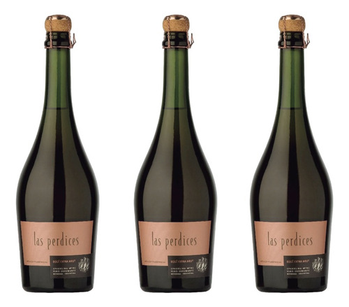 Espumante Las Pedices  Extra Brut Rose Caja X3 Champenoise