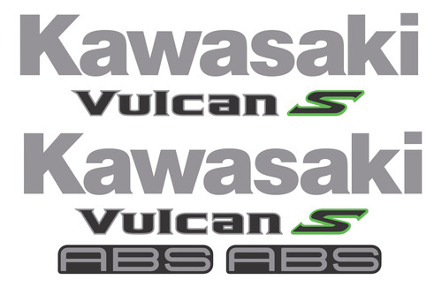 Kit Adesivos Laterais Kawasaki Vulcan S Verde Abs