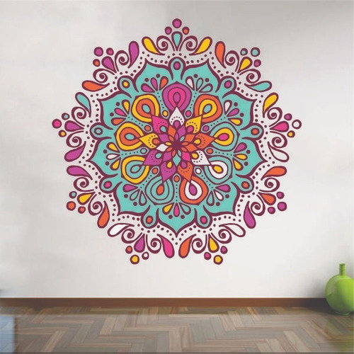 Vinilo Sticker Mandala De 140x140 Cm Lavable