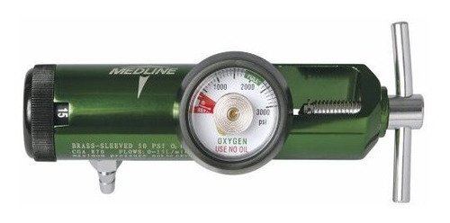Imagen 1 de 2 de Medline Hcs8715m Mini Regulador De Oxígeno, Sin Látex, 0-15