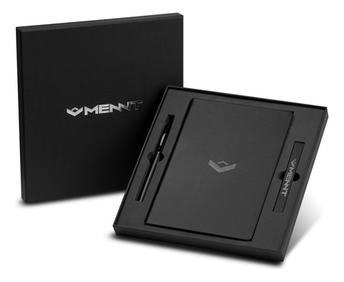 Cuaderno Negro Planner Hojas Negras A5 Agenda Con 2 Lápices