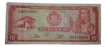 Comprar Billetes Antiguos 10 Soles