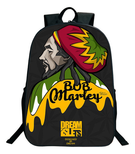 Mochila Escolar Do Cantor De Rock Bob Marley Para Crianças E