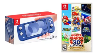 Nintendo Switch Lite Azul + Super Mario 3d All Stars