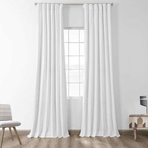 Cotton True Blackout Curtains 120 Inches Long 1 Panel P...