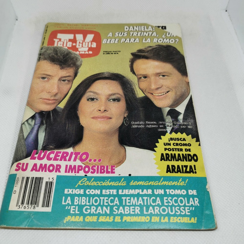 Revista Tele Guia Lucerito Un Amor. Poster Ricardo Araiza