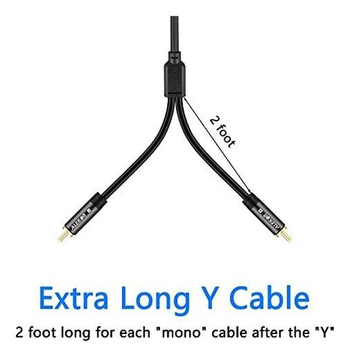 Cable Insercion Rca Cuarto Doble 1 4 Trs Estereo Divisor